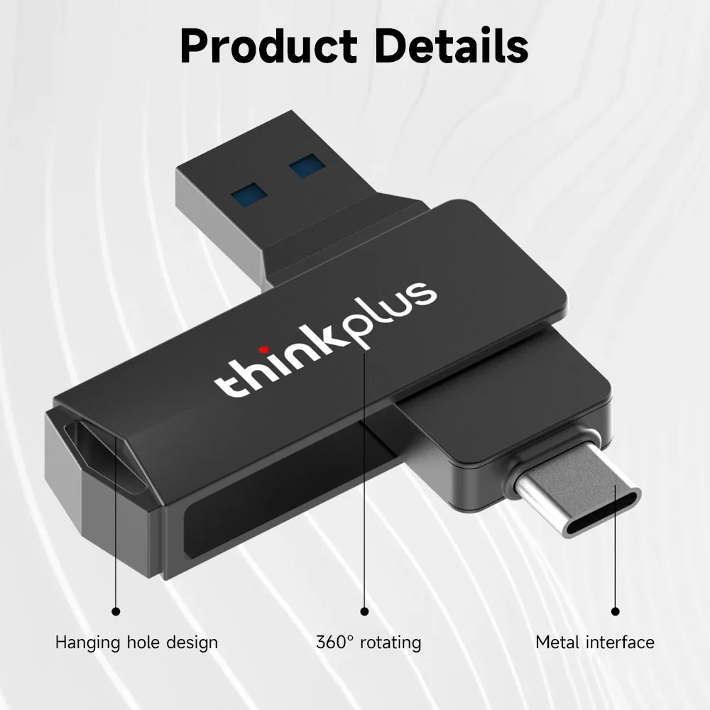 Lenovo-Thinkplus-MU254-USB30--Type-C-Dual-Port-Metall-U-Disk-3264128256512G-Drehbarer-USB-Flash-Lauf-2003836-5